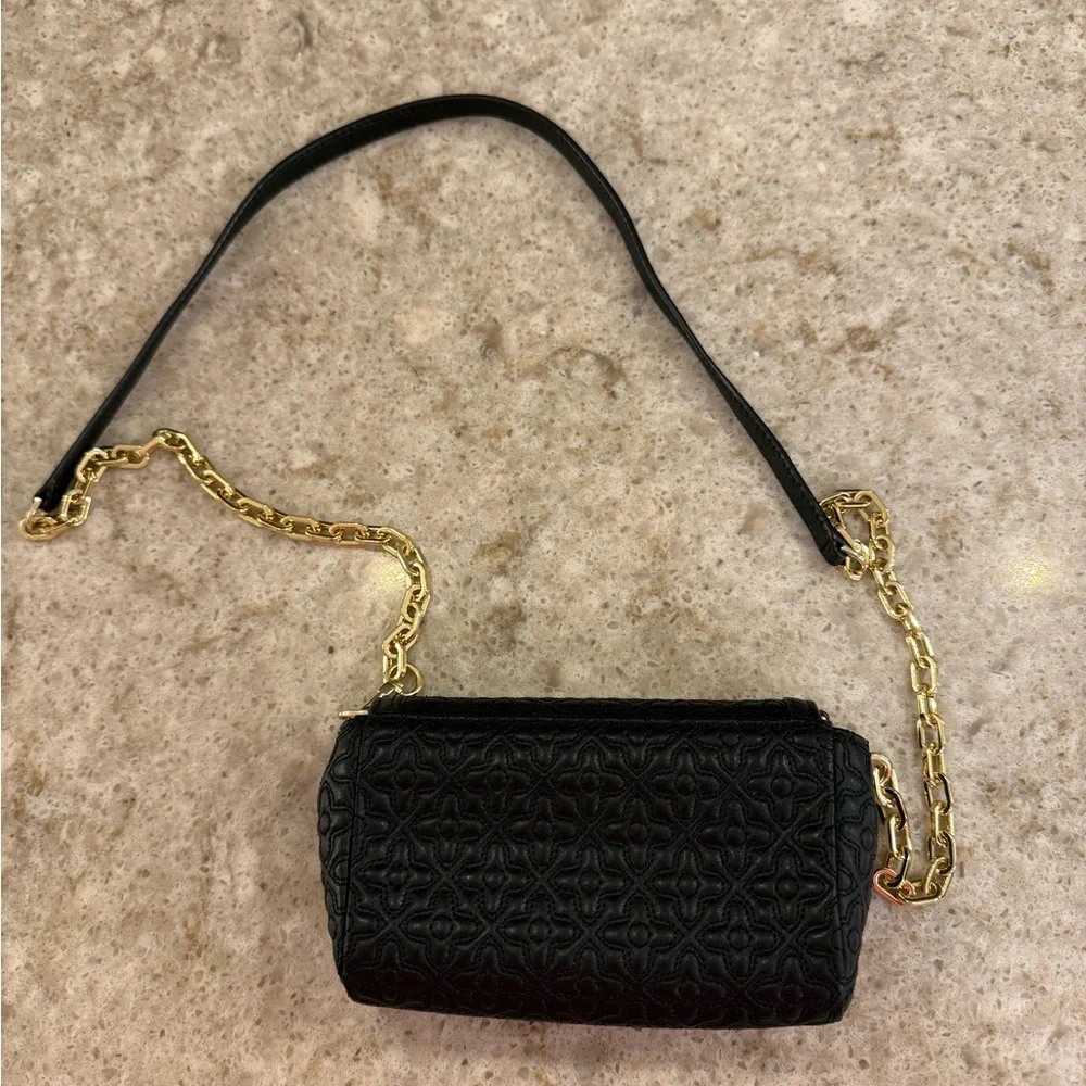 Tory Burch Bryant Quilted Black Crossbody Small Handbag